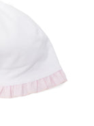 Cappello per neonata La Stupenderia bianco con bordo arricciato 2TBCP56 N01D33 LA STUPENDERIA 