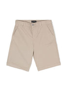 Shorts per bambino Emporio Armani Kids beige con logo sul retro 8N4S60 4N6YZ 01M5 EMPORIO ARMANI KIDS 