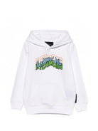 Felpa per bambini John Richmond Junior bianca con applicazione logo RBP26040FE WHITE JOHN RICHMOND KIDS 