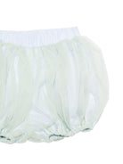 Abito per neonata Alapage azzurro con maniche a sbuffo AL54 CELESTE/LIME A'LAPAGE KIDS 