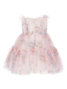 Abito per neonata Monnalisa rosa con stampa a fiori 31G902 7655 0090 MONNALISA KIDS 