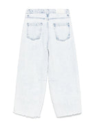 Pantaloni per bambina MSGM Kids denim con effetto vissurto S5MSJGDP180 126 MSGM KIDS 