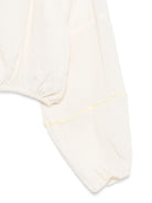 Felpa per bambina MSGM Kids bianca con design crop S6MSJGBL211 001 MSGM KIDS 