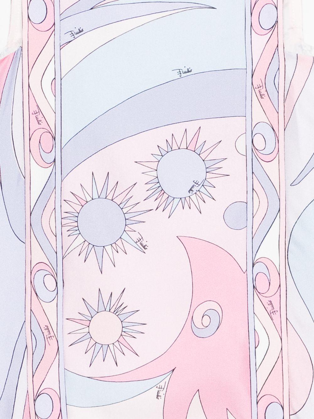 Abito per bambina Pucci Junior rosa chiaro con scollo quadrato PY1C72 S0237 508LI EMILIO PUCCI JUNIOR 