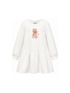 Abito per bambina Moschino Kids rosso con dettaglio Teddy Bear HAV0H7LDA63 10063 MOSCHINO KIDS 