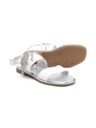 Sandali per bambina Monnalisa bianco con frange di cristalli 87E007 5721 0001 MONNALISA KIDS 