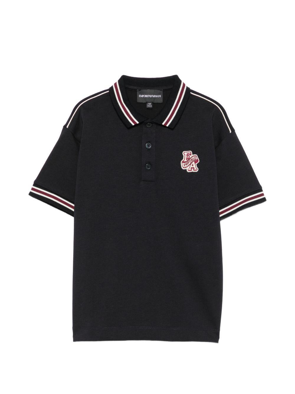 Polo per bambino Emporio Armani Kids blu a maniche corte EB001381 AF13715 UB118 EMPORIO ARMANI KIDS 