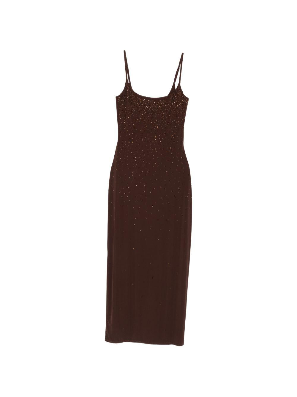 Abito per donna MC2 Saint Barth marrone con scollatura sulla schiena EYV0001 01830L MC2 ST. BARTH 