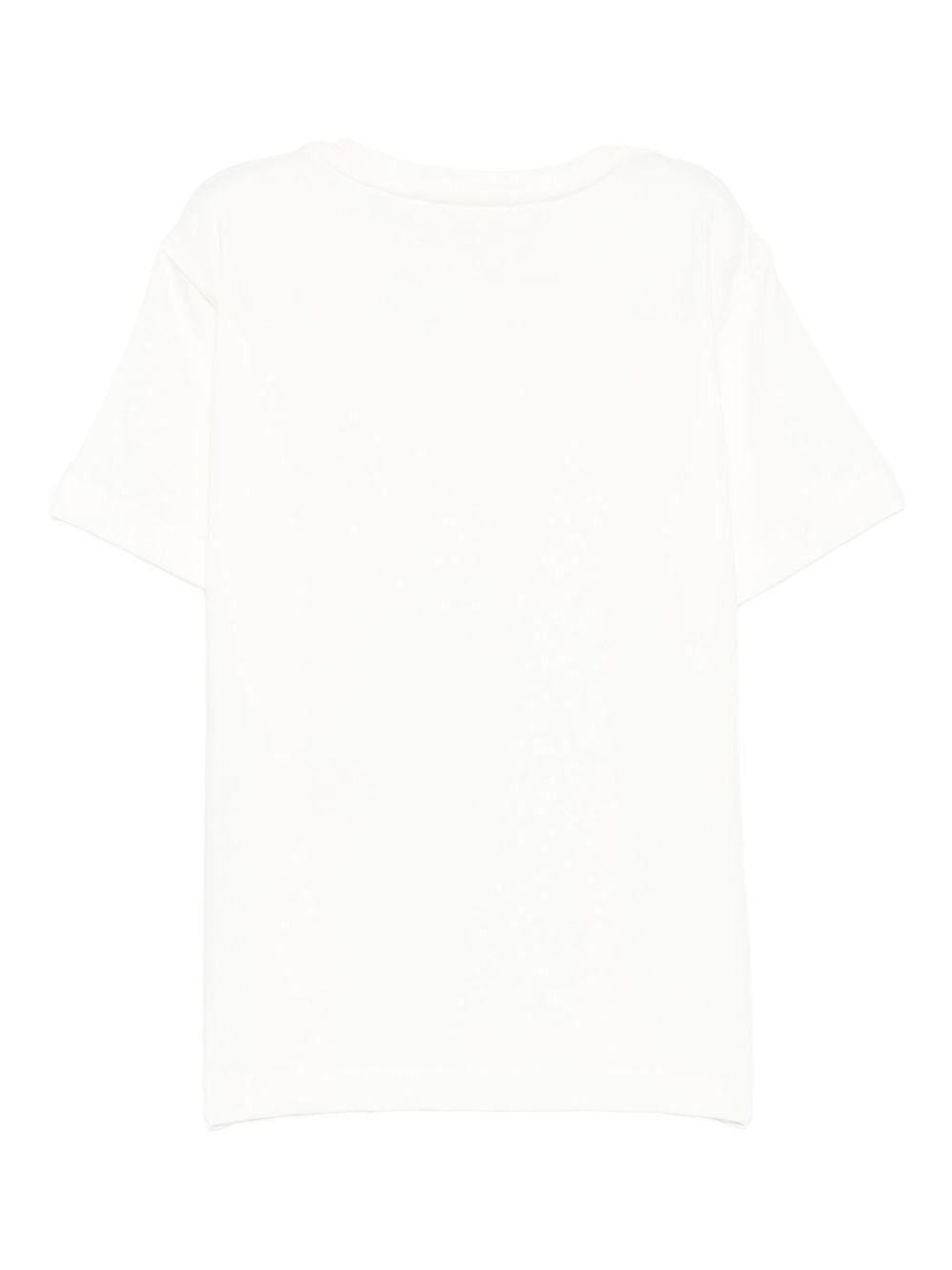 T-shirt per bambina Elisabetta Franchi La Mia Bambina avorio con logo EFTS2500JE006 0004 ElISABETTA FRANCHI 
