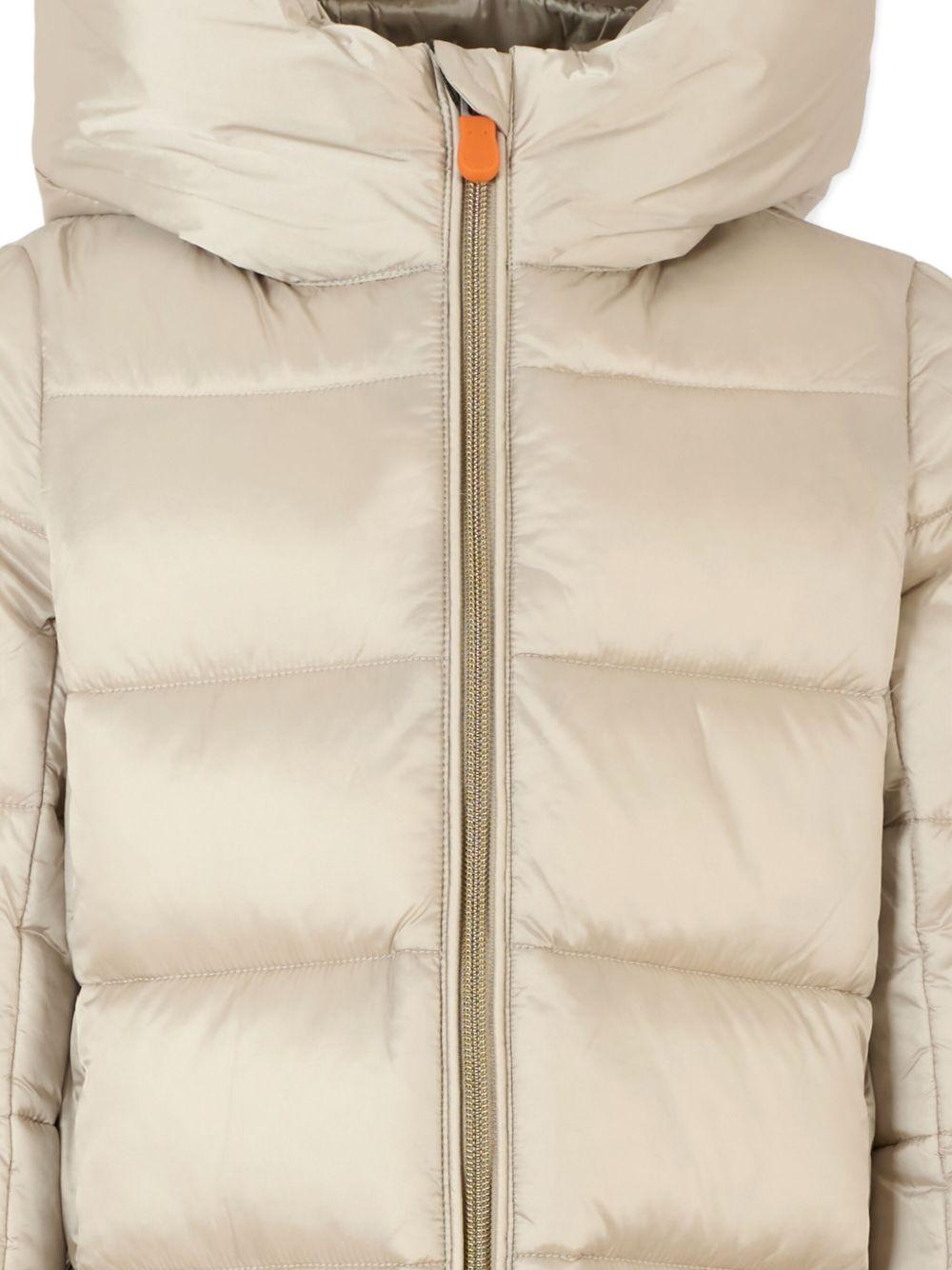 Giubbino per bambina Save The Duck Kids beige con cappuccio J45650G IRIS21 40019 SAVE THE DUCK KIDS 