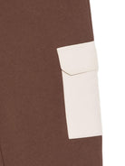 Pantaloni sportivi per bambino Eleventy Kids marroni con tasca cargo a contrasto EZ6I30 Z3999 320BG ELEVENTY KIDS 