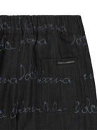Bermuda con logo per neonato Dolce & Gabbana Kiids blu con tasca posteriore sagomata L13Q60 LDC87 S9000 DOLCE & GABBANA KIDS 