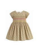 Abito per bambina Bonpoint verde con stampa a fiori S06GDRW00028 542 BONPOINT KIDS 