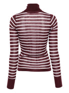T-shirt  per donna ALYSI viola con collo alto 265455 A5050 UV/LT ALYSI 