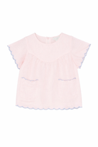 Top per bambina Stella McCartney Kids rosa con orlo a smerlo TY5B01 Z0138 51R STELLA McCARTNEY KIDS 