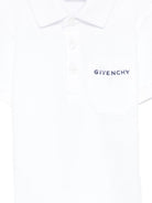 T-shirt per neonato Givenchy Kids bianca con colletto stile polo H31204 10P GIVENCHY KIDS 