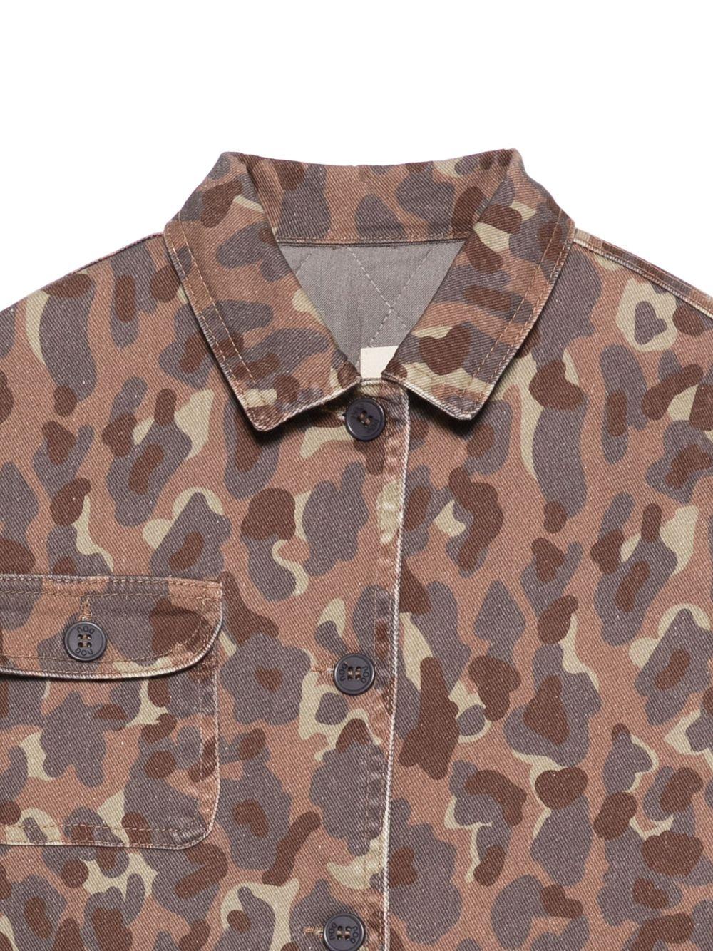 Giacca per bambino Douuod Kids marrone coon stampa camouflage DX2Q27 Z3401 334MC DOUUOD KIDS 
