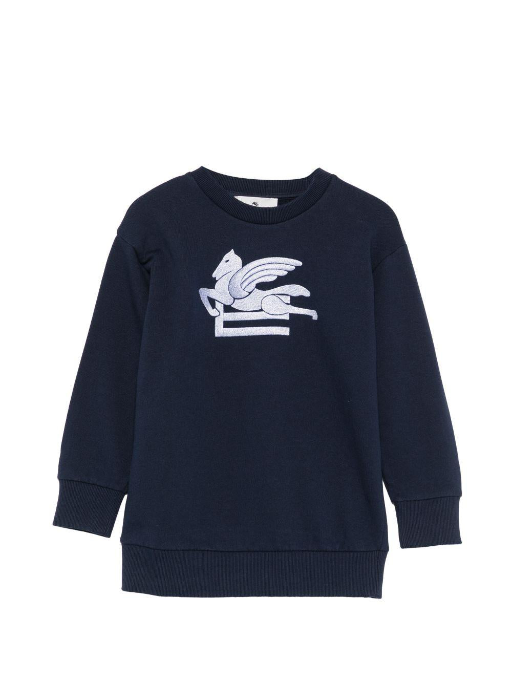 Felpa per bambino Etro Kids blu con motivo Pegaso GZ4H10 Z3183 617 ETRO KIDS 