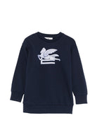 Felpa per bambino Etro Kids blu con motivo Pegaso GZ4H10 Z3183 617 ETRO KIDS 