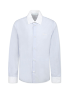 Camicia per bambino Gucci Kids azzurro con colletto a contrasto 805611 XWA3N 4052 GUCCI KIDS 