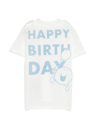 T-shirt per neonata Gucci Kids bianca con motivo Happy Birthday 834576XJHPI 9214 GUCCI KIDS 