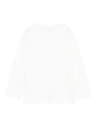 T-shirt per bambino Paolo Pecora Kids bianco a maniche lunghe con stampa PP4157 G-C PAOLO PECORA KIDS 