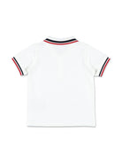 Set t-shirt e shorts per neonato Moncler Enfant multicolore con logo sul davanti L19518M000158496F F07 MONCLER KIDS 