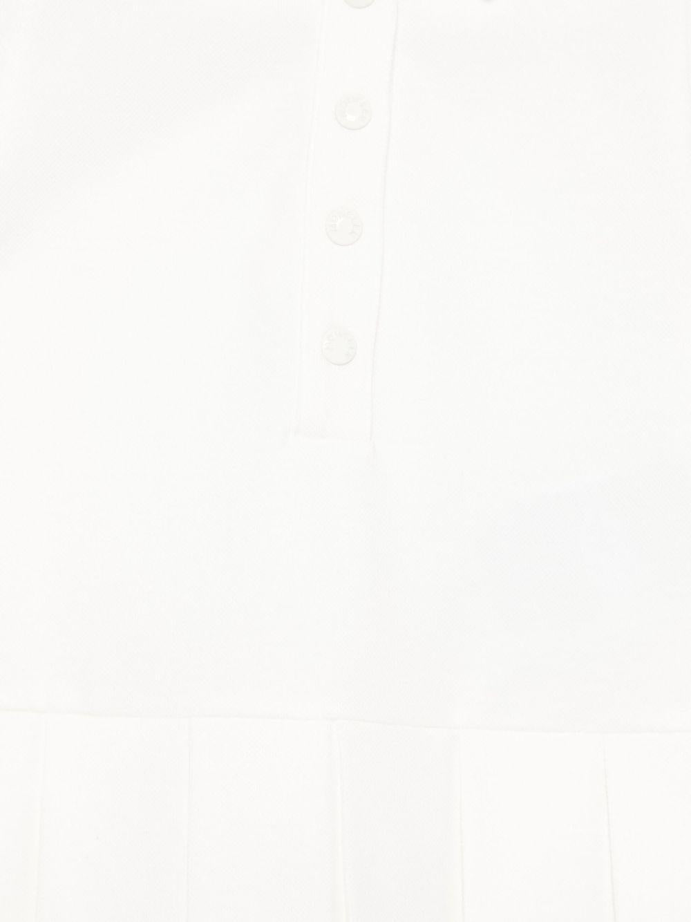 Abito per neonata Moncler Enfant bianco con gonna plissettata K19518I0000689AL2 034 MONCLER KIDS 