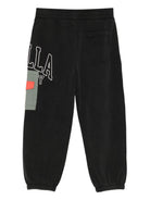 Pantaloni sportivi per bambino Stella McCartney Kids nero con logo applicato TX6R40 Z0536 961 STELLA McCARTNEY KIDS 