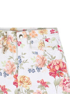 Shorts per bambina Chloé Kids bianchi con ciondolo a fiori C20849 S95 CHLOE' KIDS 