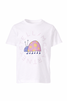 T-shirt per bambina Stella McCartney Kids bianca con stampa coccinella TY8A01 Z0434 101 STELLA McCARTNEY KIDS 
