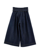 Pantaloni per bambina Monnalisa Kids denim con dettagli plissettati 17H400 8208 055S MONNALISA KIDS 