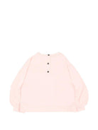 Felpa per neonata Balmain Kids rosa con stampa grafica sul davanti BZ4010 Z3183 508NE BALMAIN KIDS 