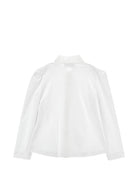 Camicia per bambina Monnalisa Kids bianca con colletto con fiocco 18HOCA 8201 0099 MONNALISA KIDS 