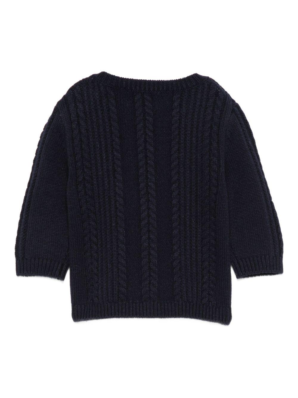 Maglione per neonato Tartine Et Chocolat blu con chiusura a bottoni CB18071 04 TArtine & Chocolat 