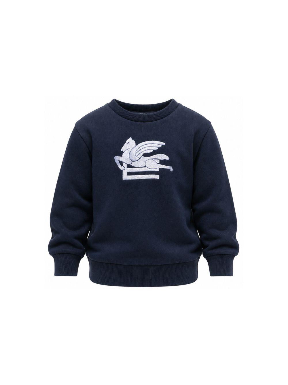 Felpa per bambino Etro Kids blu con motivo Pegaso GZ4H10 Z3183 617 ETRO KIDS 