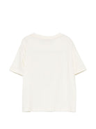 T-shirt per bambina Just Cavalli Kids bianca con ricamo sul davanti JGP26114TS PRISTINE ROBERTO CAVALLI KIDS 