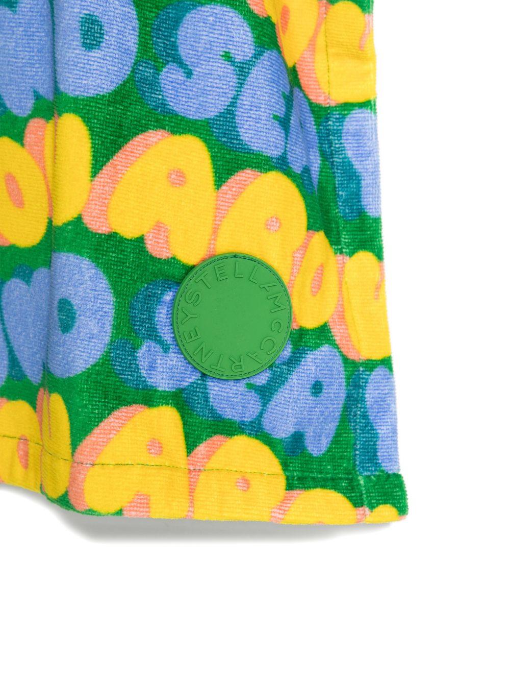 Accappatoio per bambini Stella McCartney Kids multicolor con stampa grafica all-over TYCQ10 Z3531 642BL STELLA McCARTNEY KIDS 