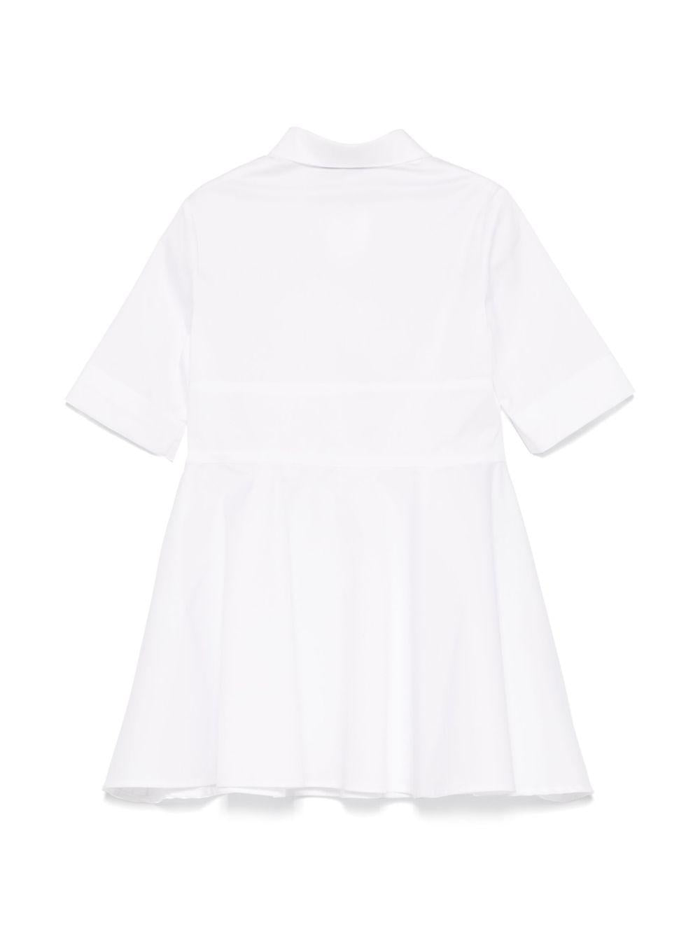 Abito con logo per bambina MSGM Kids bianco con colletto a punta S5MSJGDR271 001 MSGM KIDS 