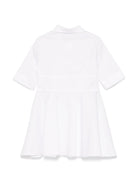 Abito con logo per bambina MSGM Kids bianco con colletto a punta S5MSJGDR271 001 MSGM KIDS 
