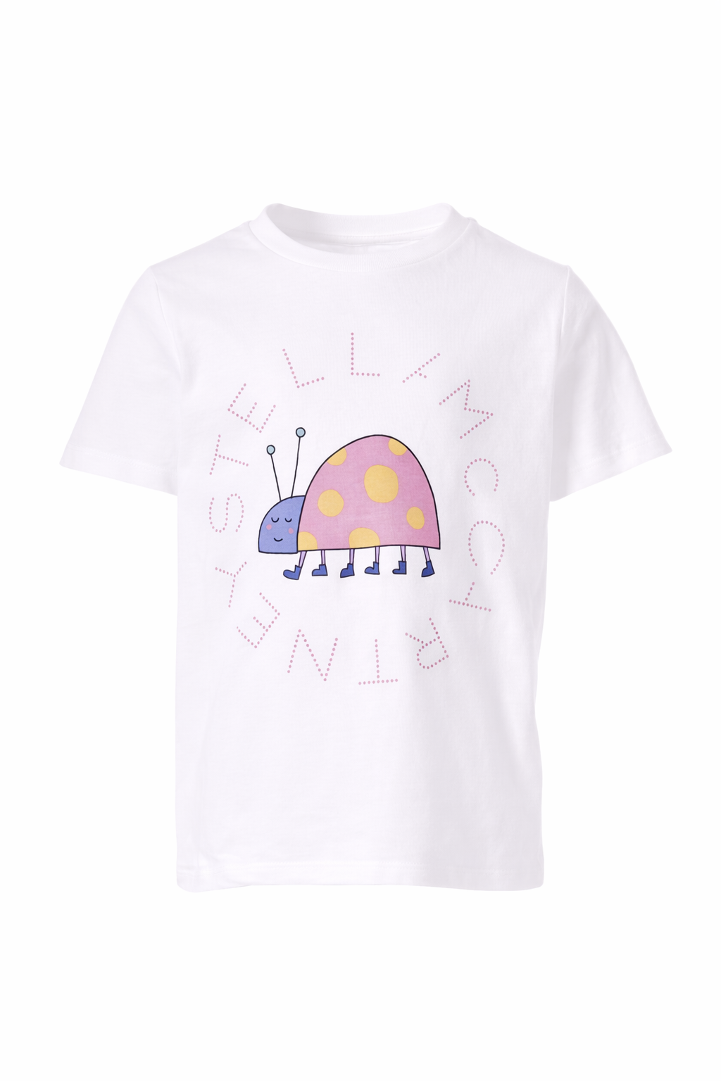 T-shirt per bambina Stella McCartney Kids bianca con stampa coccinella TY8A01 Z0434 101 STELLA McCARTNEY KIDS 