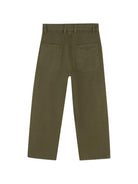 Pantaloni per bambino Givenchy Kids verde con logo ricamato sul retro H31402 653 GIVENCHY KIDS 