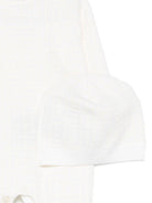 Set tutina e berretto per neonati Balmain Kids bianco con stampa geometrica BXB03A W0012 100 BALMAIN KIDS 