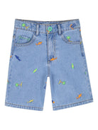 Shorts per bambino Billieblush blu con ricamo U21721 Z18 BILLIEBLUSH KIDS 