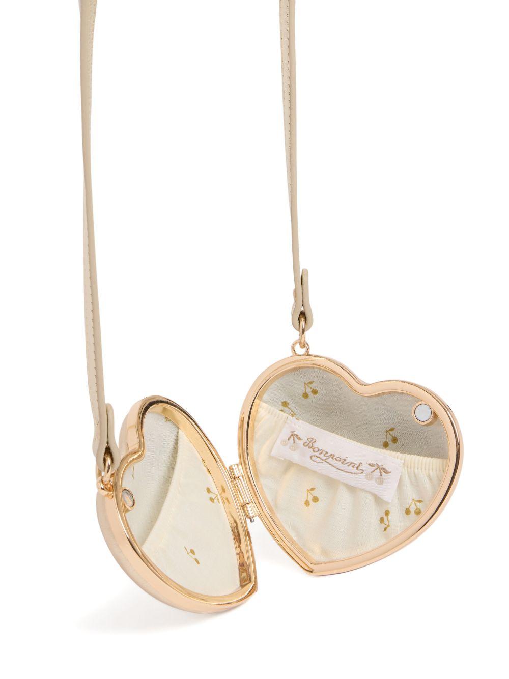 Borsa ekko per bambina Bonpoint oro a cuore S06GBAL00002 032 BONPOINT KIDS 