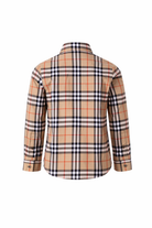 Camicia per bambino Burberry Kids beige con colletto a punta 8117166 B9368 BURBERRY KIDS 