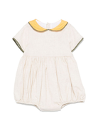 Tutina per neonato La Stupenderia beige con colletto a contrasto TBPG51D05 D19 LA STUPENDERIA KIDS 