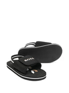 Sandali per bambino Boss Kids nero con dettaglio logo J53242 09B BOSS KIDS 