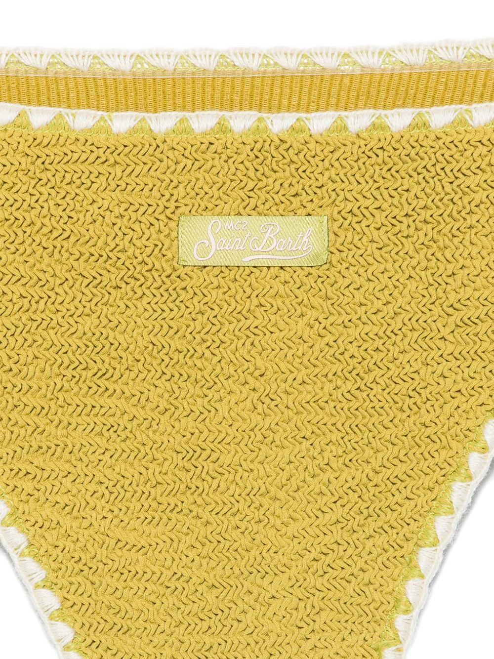 Bikini per donna MC2 Saint Barth verde con lavorazione all'uncinetto NAO0014 09078L MC2 ST. BARTH 