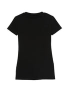 Abito per bambina Balmain Kids nero con dettaglio logo sul petto BY1D81 Z3277 930BC BALMAIN KIDS 
